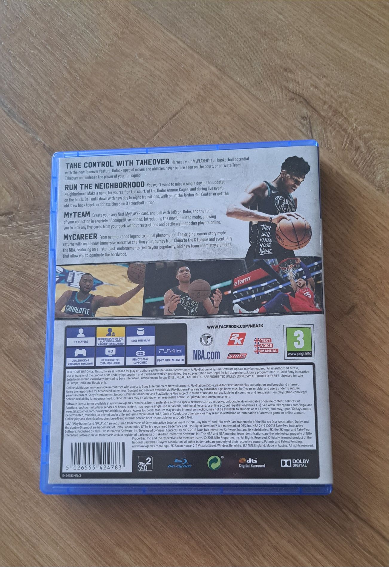NBA2K19 Ps4 płyta bdb