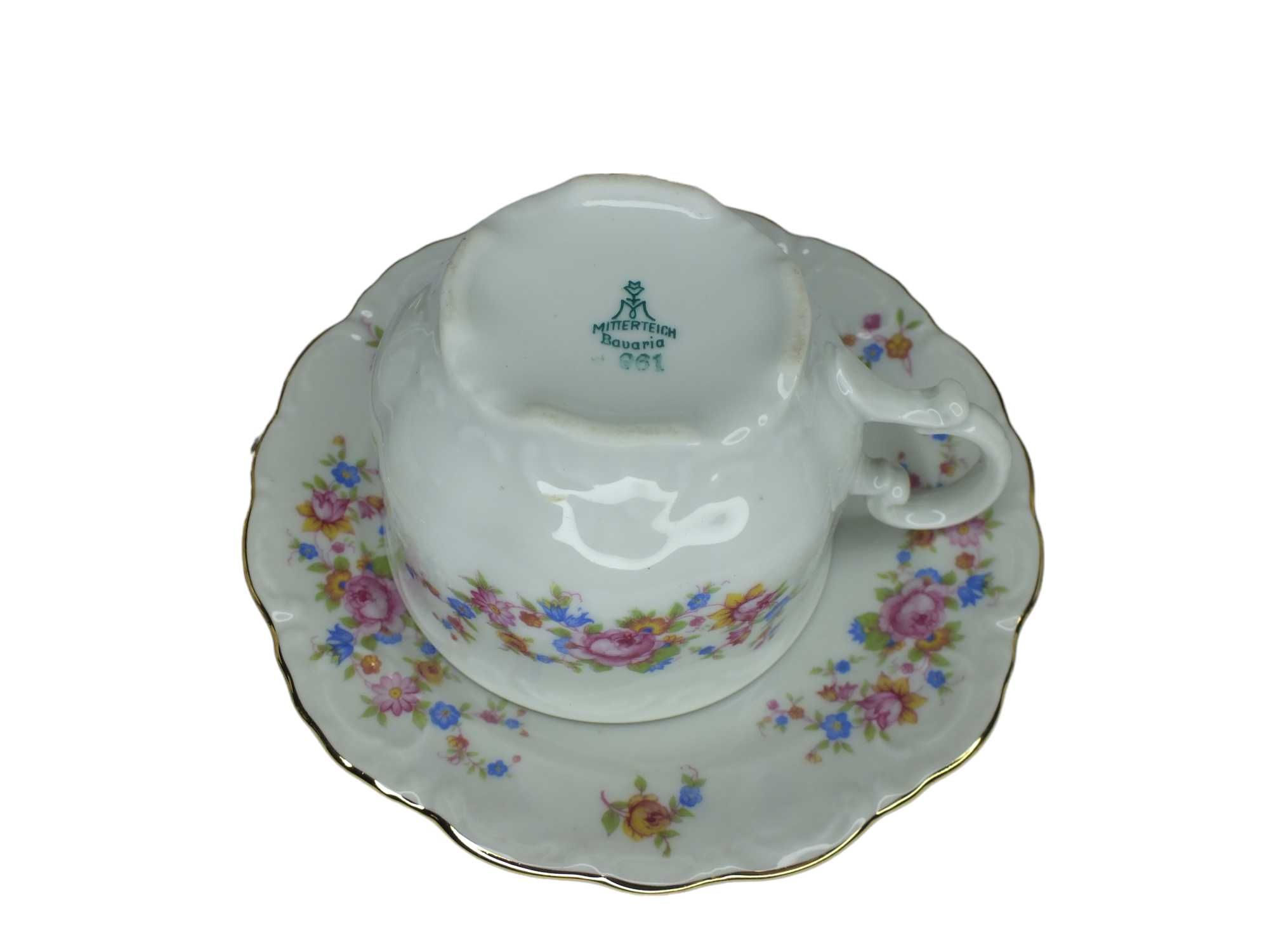 porcelana mitterteich filiżanki talerzyki 1931 -45 sygnowana B111211