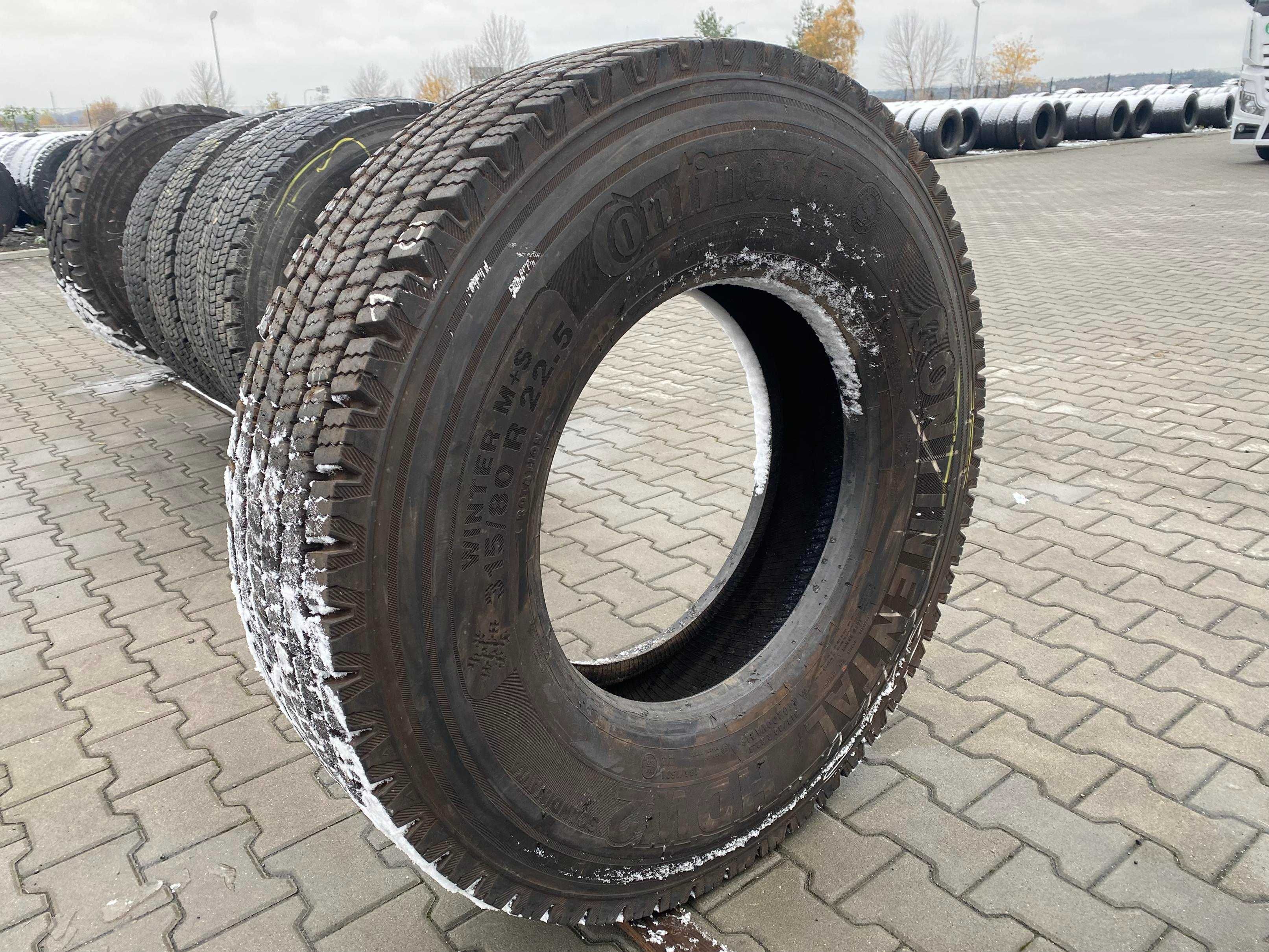 Opona 315/80R22.5 CONTINENTAL HDW2 Scandinavia Naczepowa 16mm