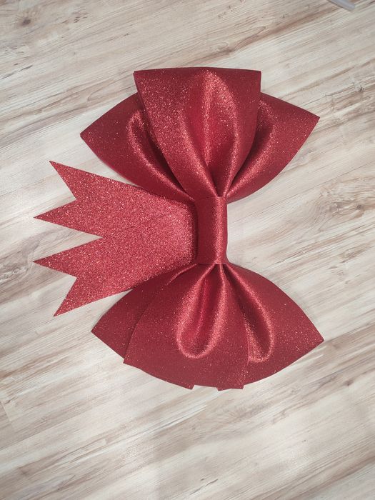 Duża ogromna kokarda z papieru piankowego handmade