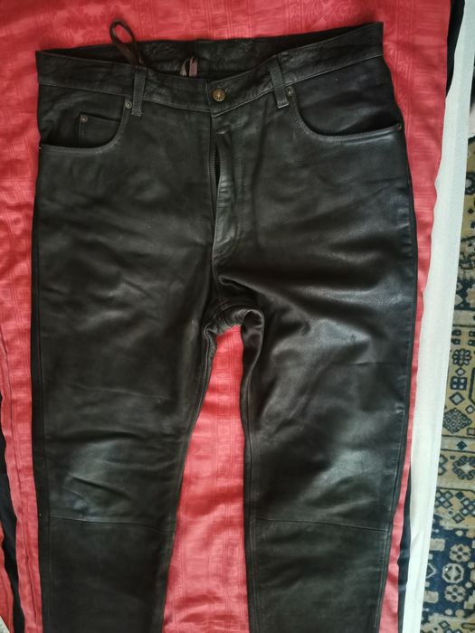 Spodnie skórzane skóra 100 % 100 cm pas