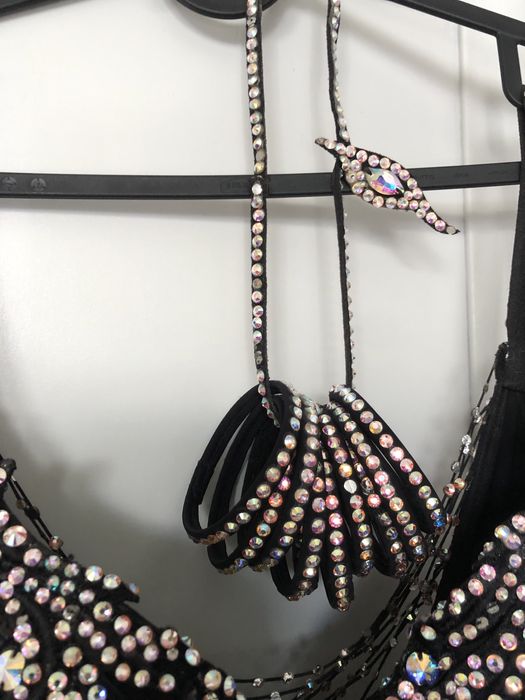 Sukienka latino S/M, występowa, jive, chacha, rumba