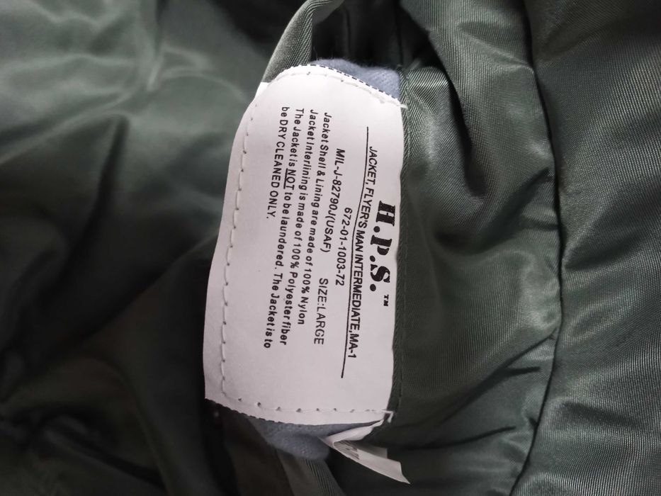 Бомбер хаки Л размер fly aviation jacket CWU-43 MA-1 Industries