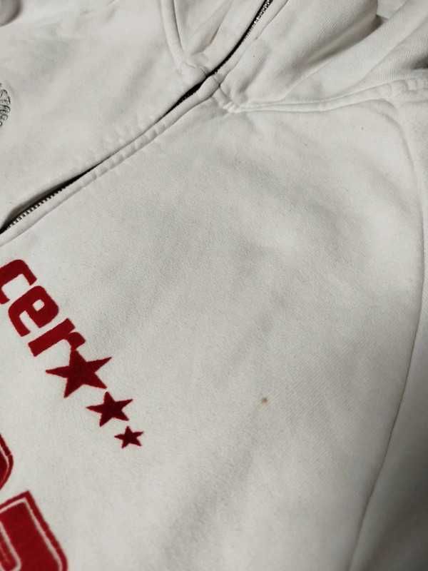 Y2K Soccer Kashima Football Retro Sweatshirt Zip Bluza Vintage