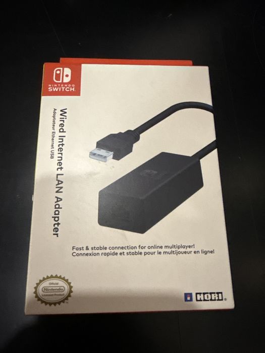 Adaptador LAN Nintendo Switch original - Novo