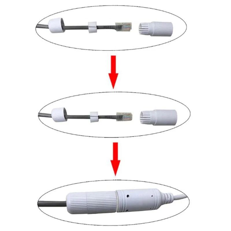 Водонепроницаемая защита для разъема RJ45 IP-камеры 10 шт