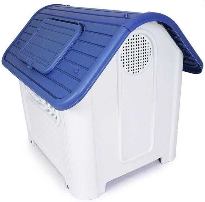 Buda dla psów z szyberdachem, plastikowa, wytrzymała 84 x 97 x 109 O30