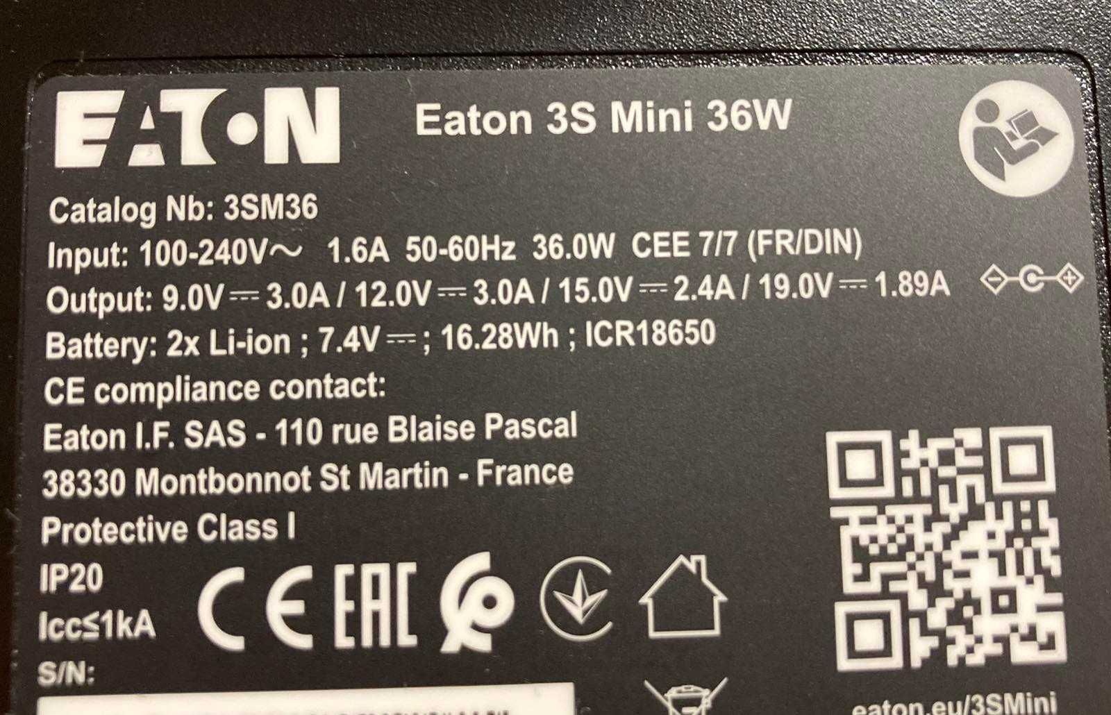 ДБЖ для роутера Eaton 3S mini 36W, стабільний Wi-fi