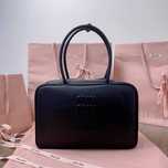 Torebka czarna skóra! Miu Miu! Pudełko+woreczek 34x24! PREMIUM GATUNEK
