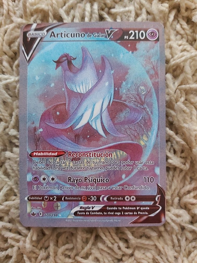 Carta Pokémon-Articuno de galar V