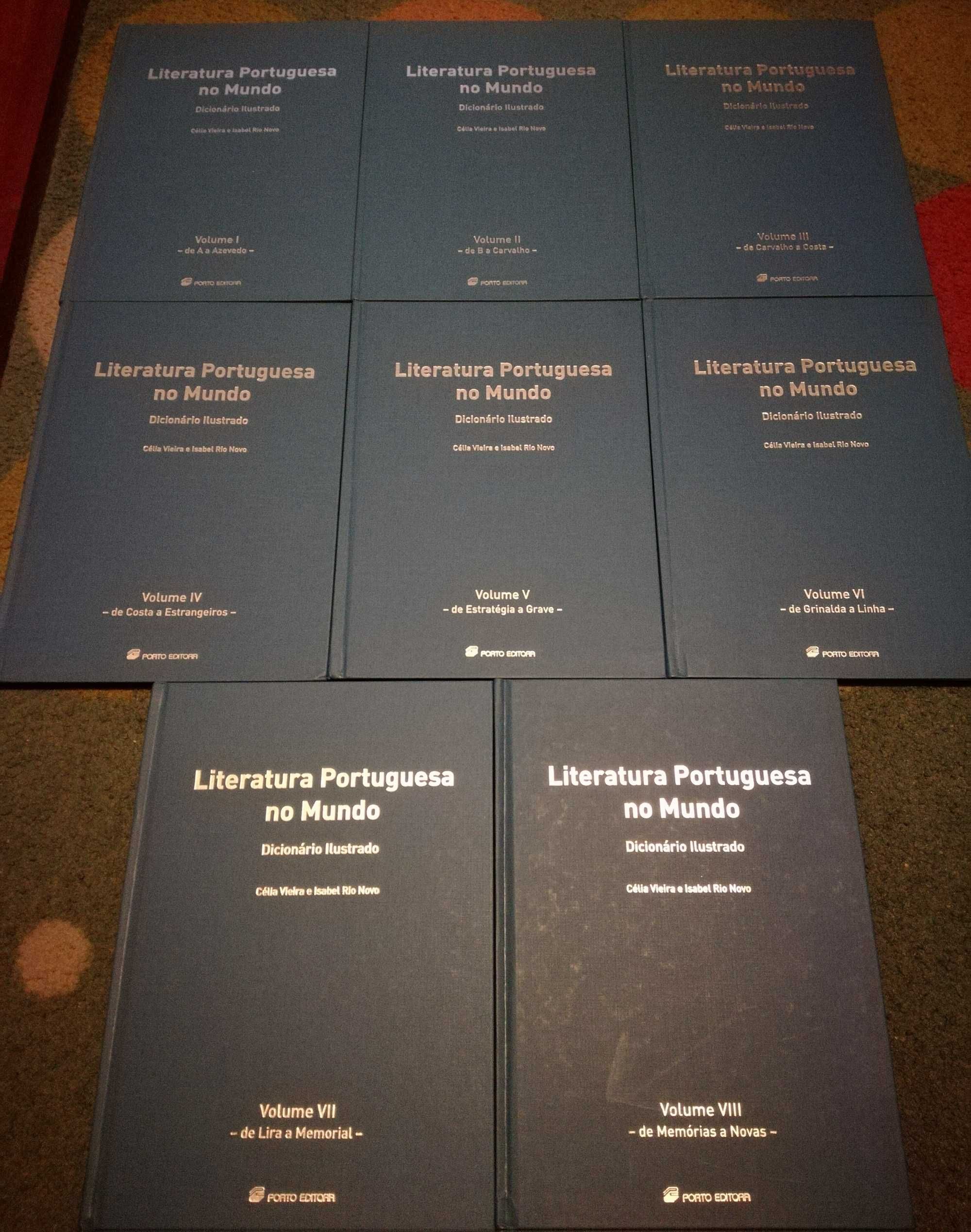 Literatura portuguesa no mundo - dicionário ilustrado (8 volumes)