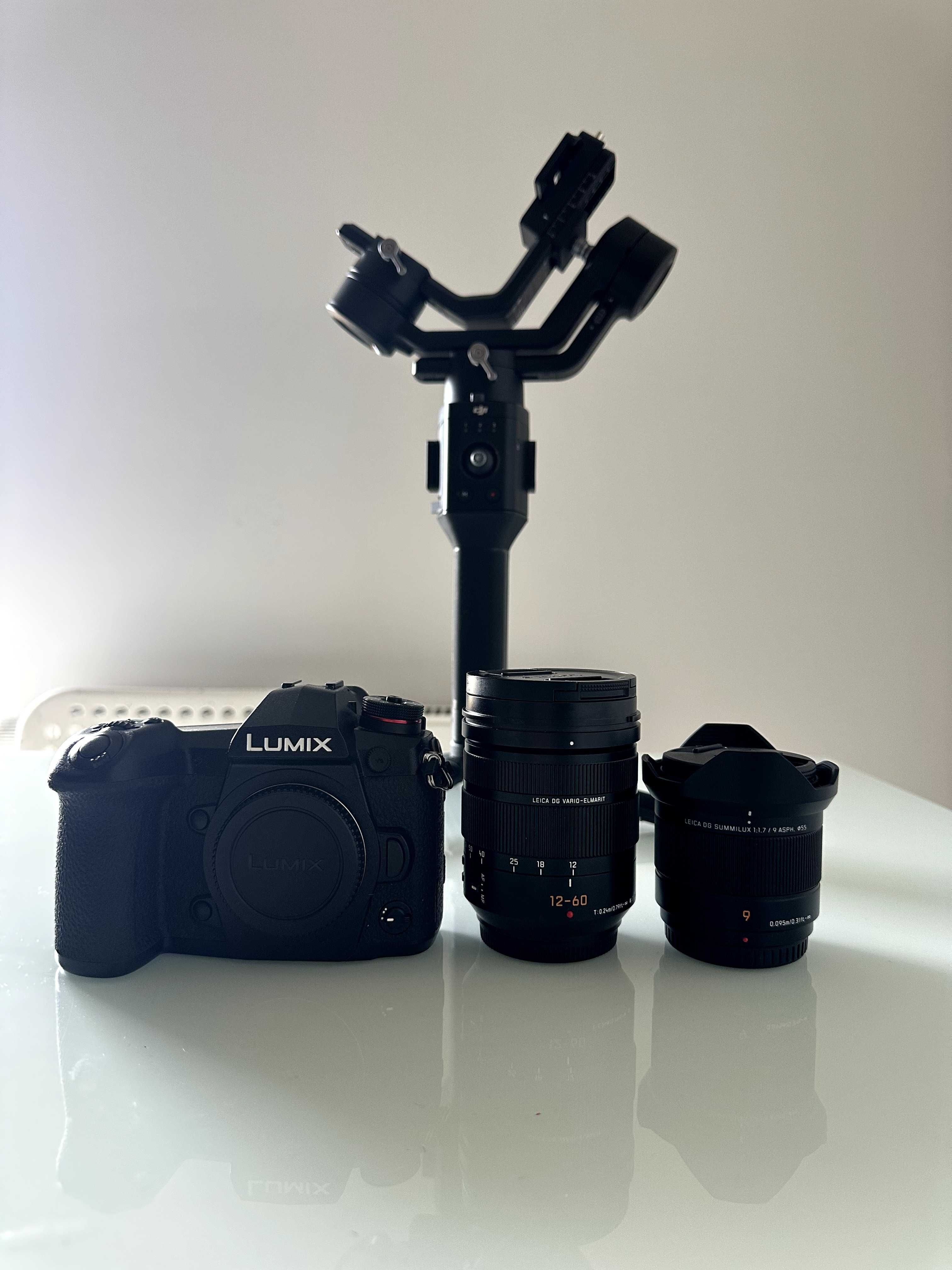Zestaw Lumix G9 + DG Vario-Elmarit 12-60mm + 9mm f/1.7 + DJI Ronin SC