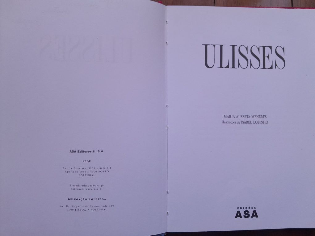 Livro "Ulisses" (editora ASA)