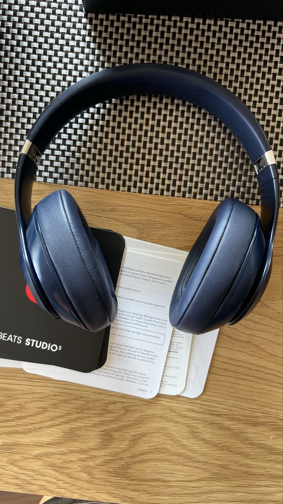 Słuchawki bezprzewodowe Beats Beats Studio3 granatowe niebieskie