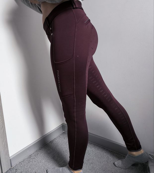 Breginsy Bryczesy zimowe Schockemohle 36 S pełny silikon