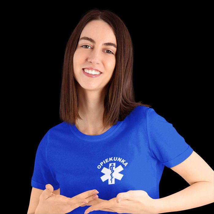 Koszulka opiekunka - różne kolory i wzory - XS - 2XL - wysyłka w 24h