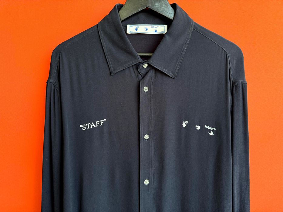 Off-White Virgil Abloh Оригінал чоловіча сорочка рубашка розмір XL