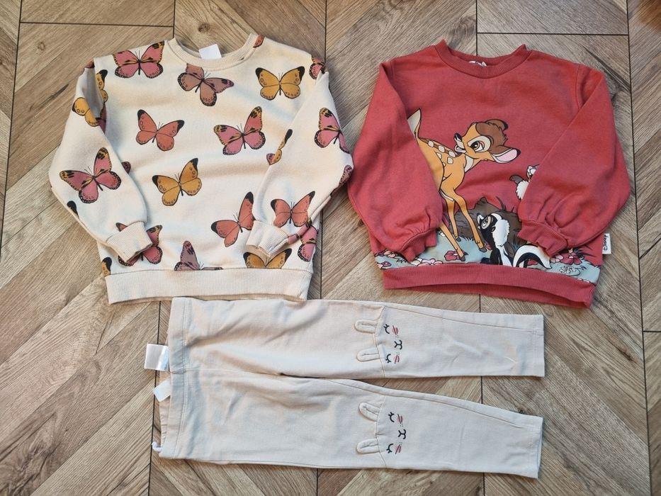 Zestaw paczka paka ubranek dla dziewczynki Zara h&m Smyk 104