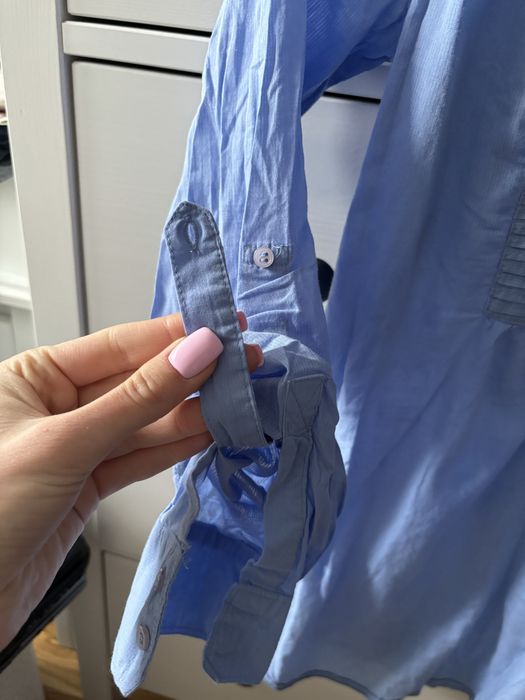 Niebieska bluzka stradivarius s