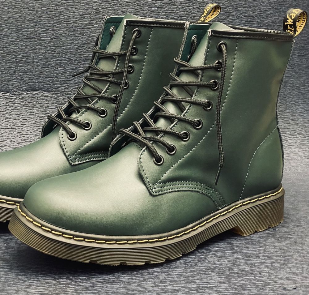 Glany Combat Boots botki zielone unisex 1460 kozaczki