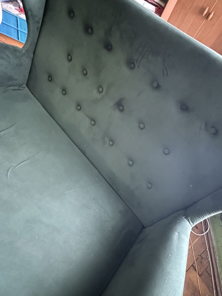 Uszak sofa 3 osobowa butelkowa zieleń stan b. Dobry