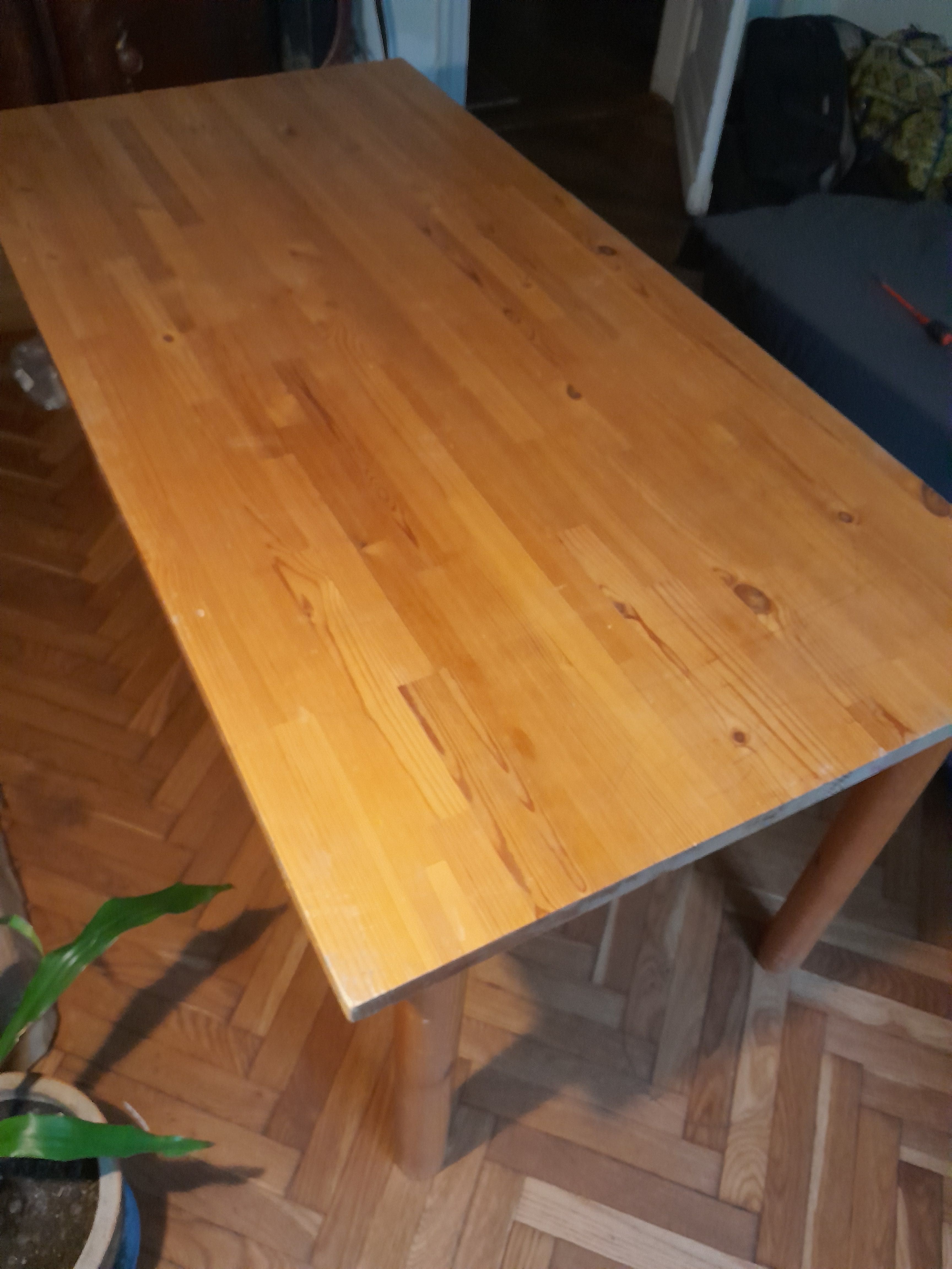 Stół z litego drewna 160x80
