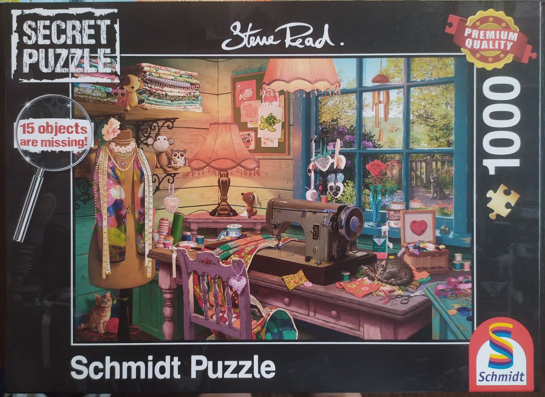 Puzzle 1000 Schmidt Secret puzzle Szwalnia