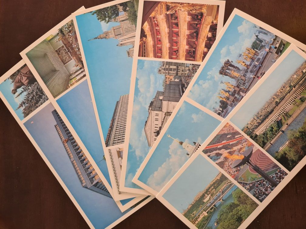 Coleção postais Moscovo em 1977 (adquirida na URSS)