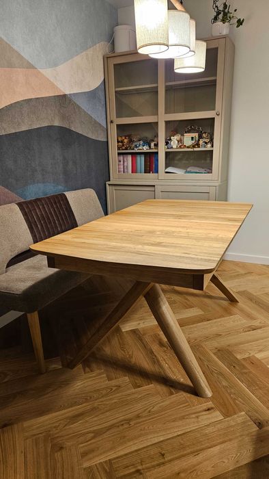 Stół drewniany, dębowy na wymiar, według projektu klienta