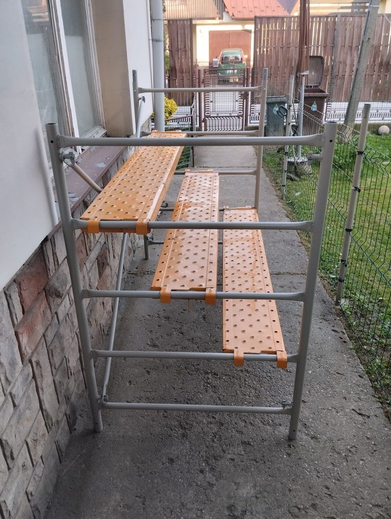 Rusztowanie elewacyjne drabinkowe Hiszpańskie modułowe nowe
