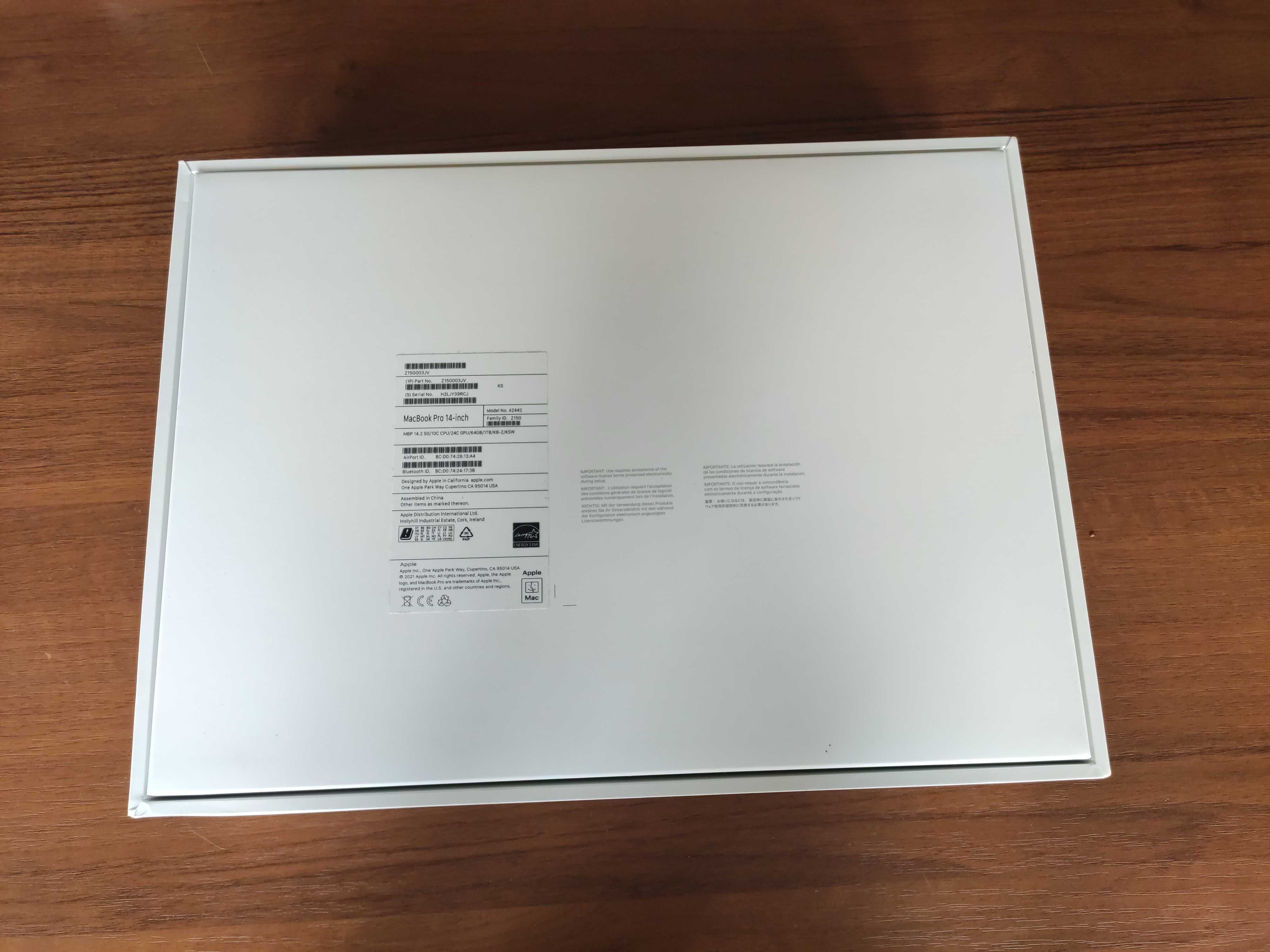 Apple MacBook Pro 14,2"/M1 Max/64GB/1TB/macOS