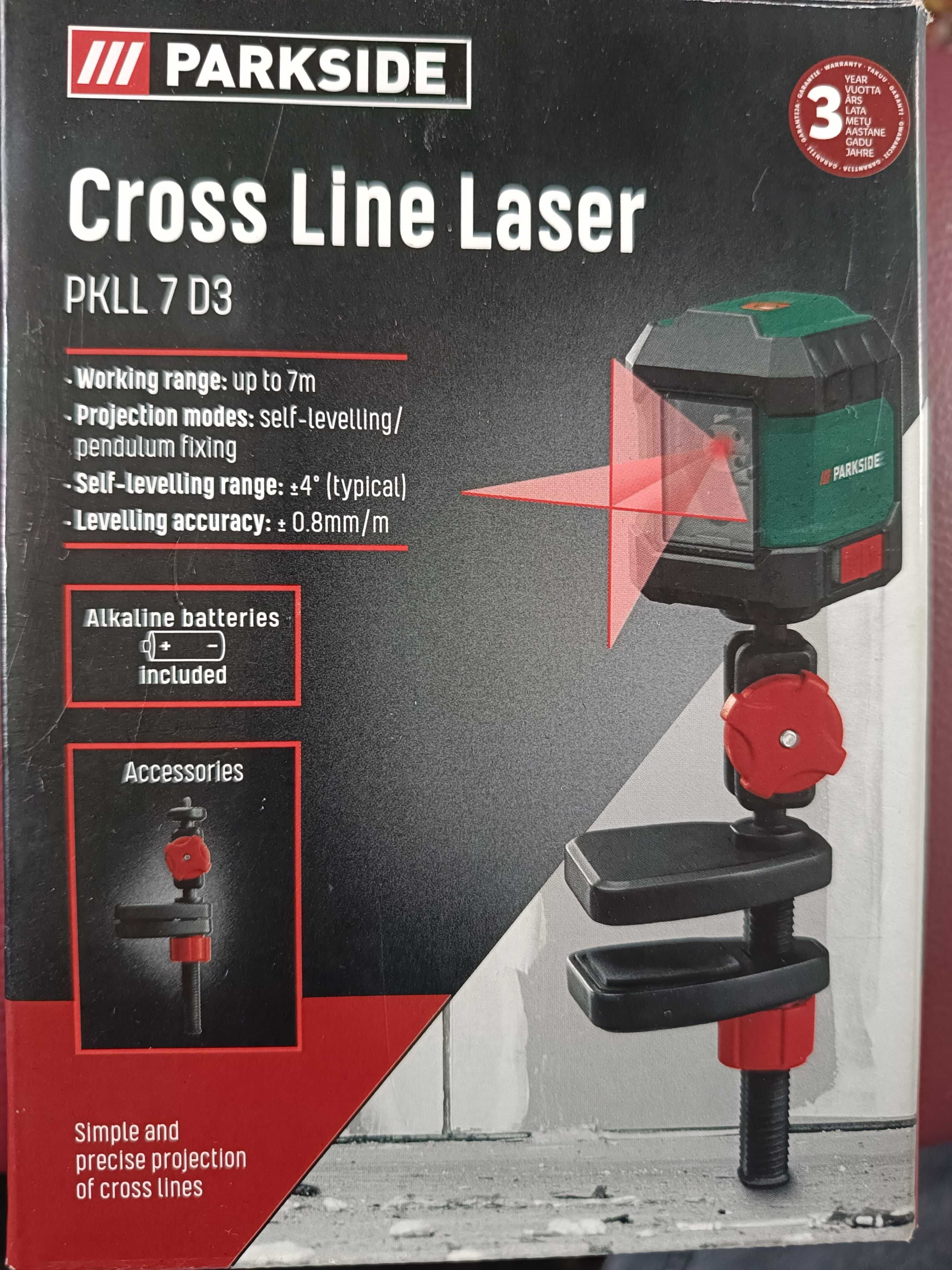 Laser krzyżowy Parkside NOWY