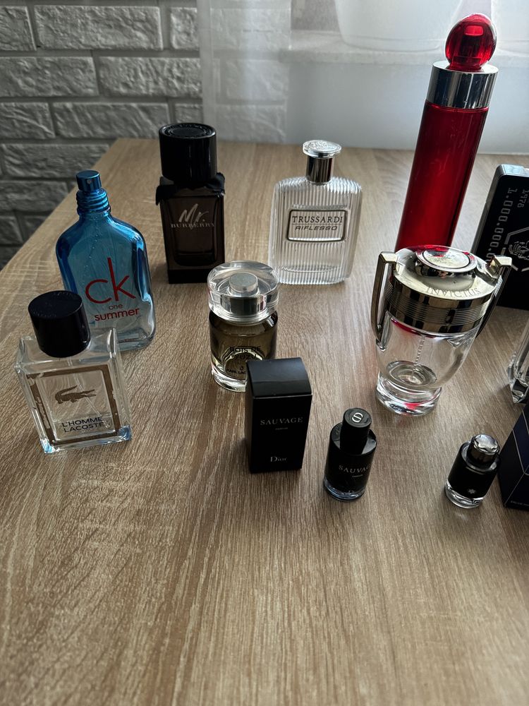 Puste buteleczki, flakony perfum - Dior, Plein, Bentley, Pako Rabanne