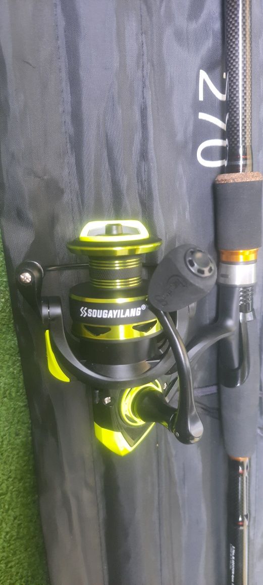 ZESTAW SPINNINGOWY + kolowrotek hs 4000 wygrany na zawodach