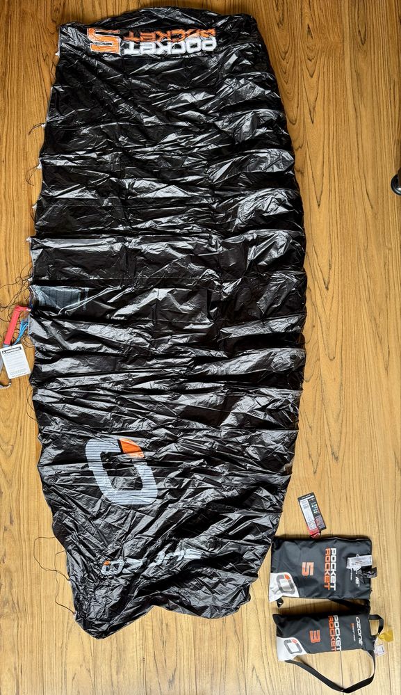 Parawing Ozone Pocket Rocket 5 m ,4’3m ,3m wing foil
