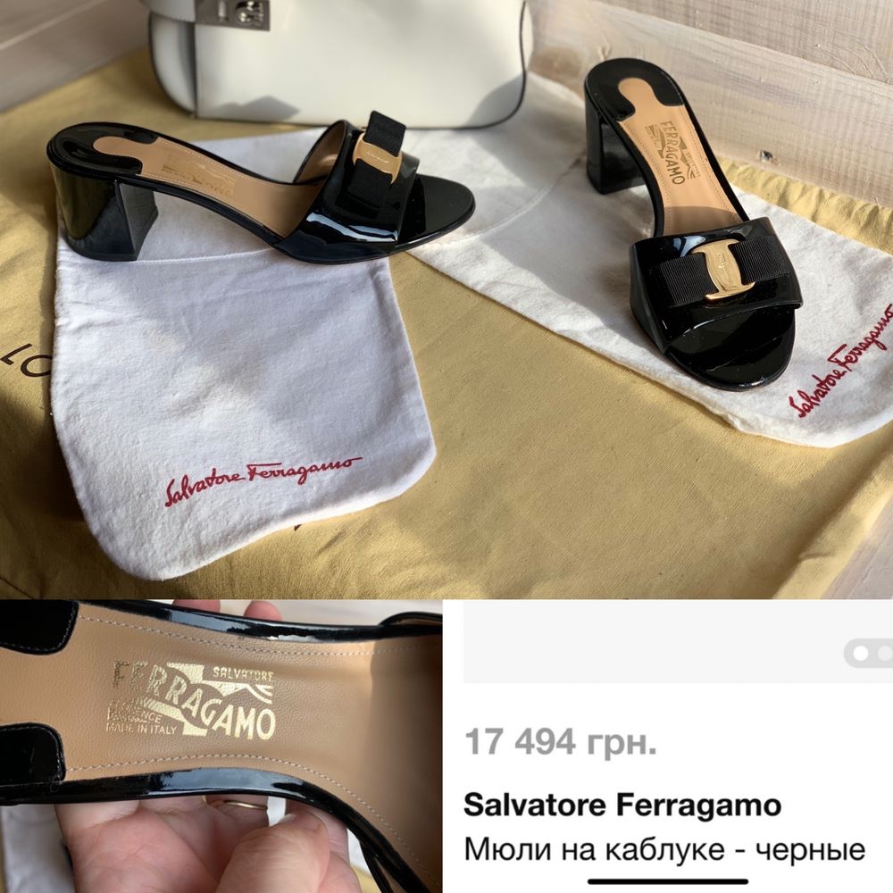 Мюли salvatore ferragamo оригинал
