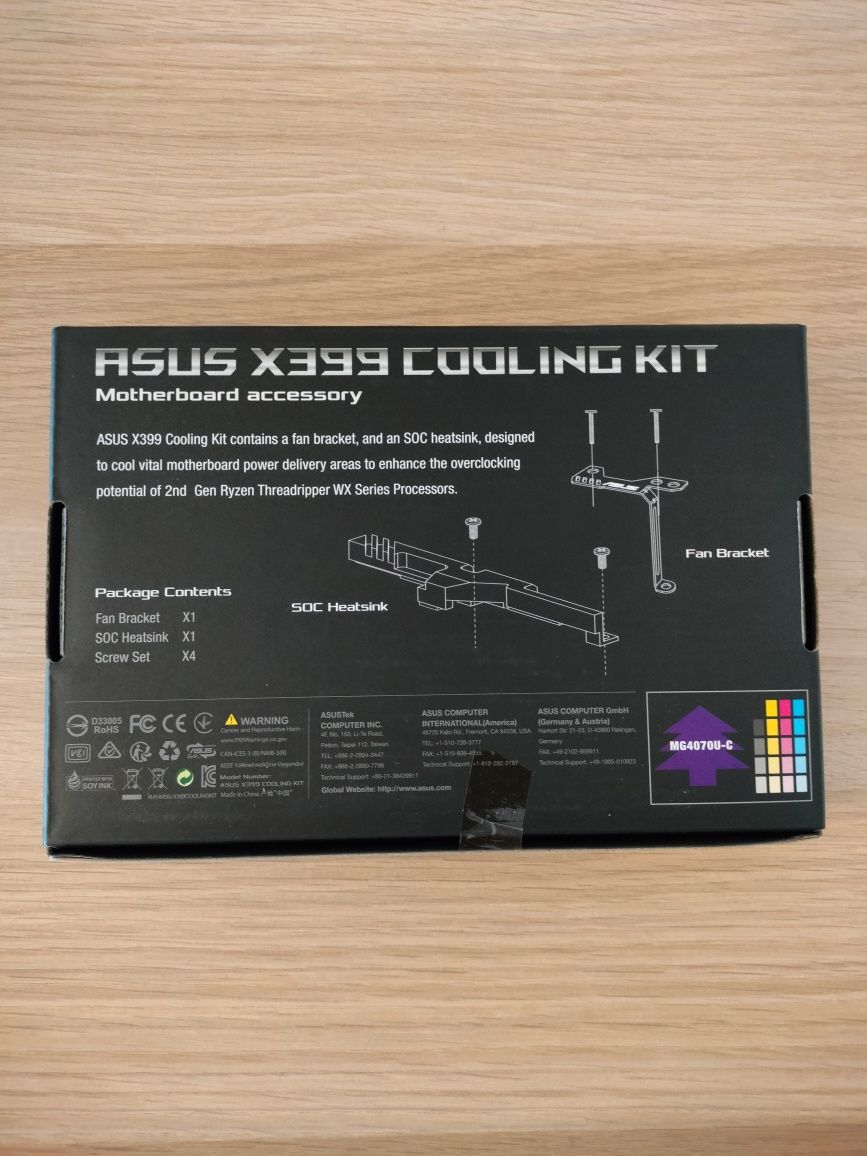 Chłodzenie CPU Asus X399 Cooling Kit (90MC0710-M0UAY0)
