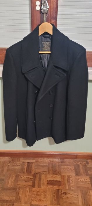 Casaco marinha americano pea coat