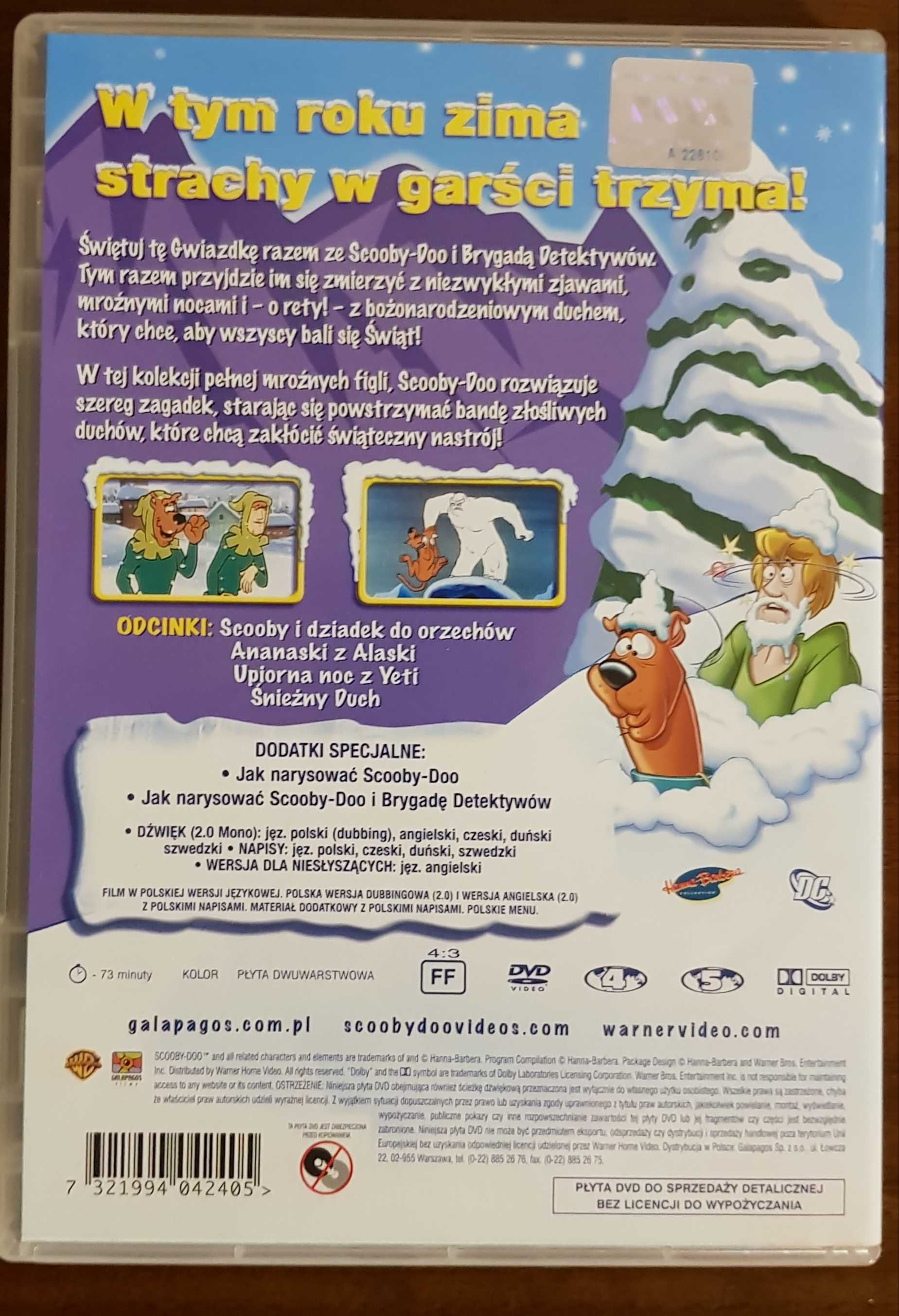 Scooby-Doo płyta DVD nowość 2009 oryginał z hologramem