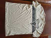 Guess T-shirt beżowy logo trójkąt L