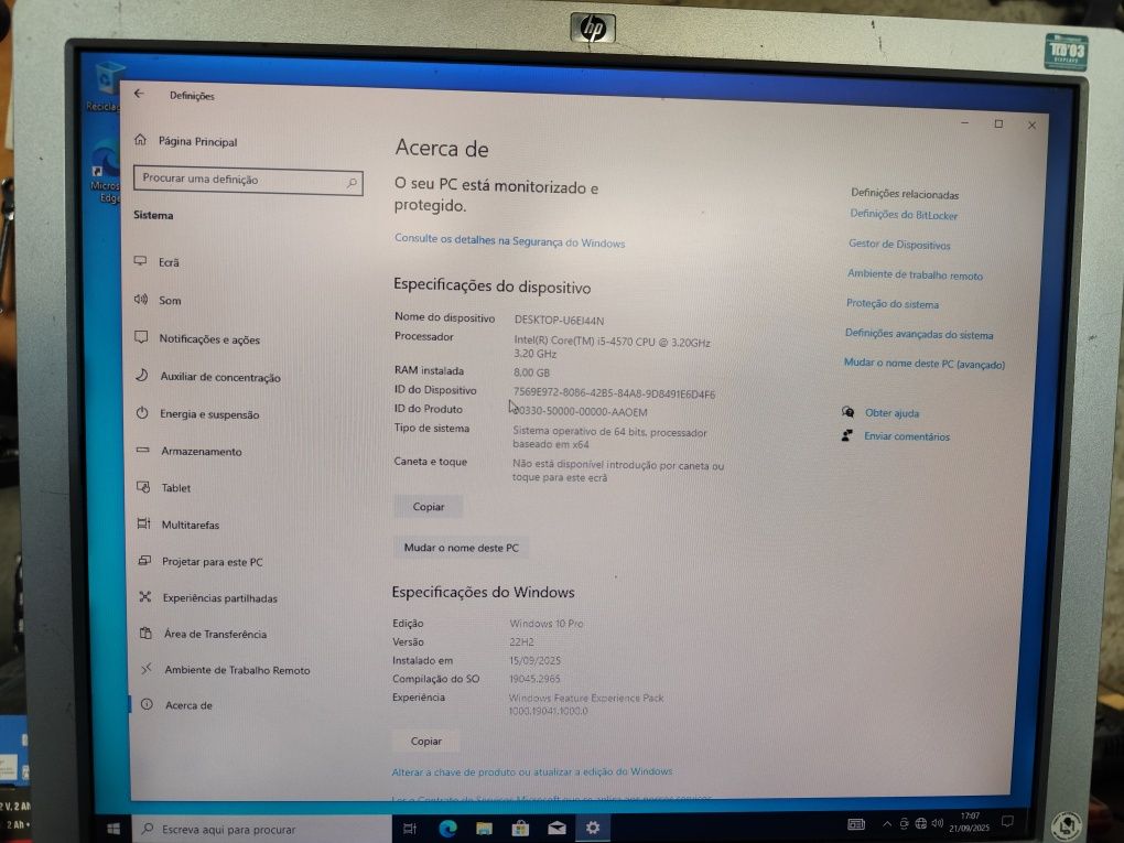 Pack PC HP i5 4570 3.2GHz