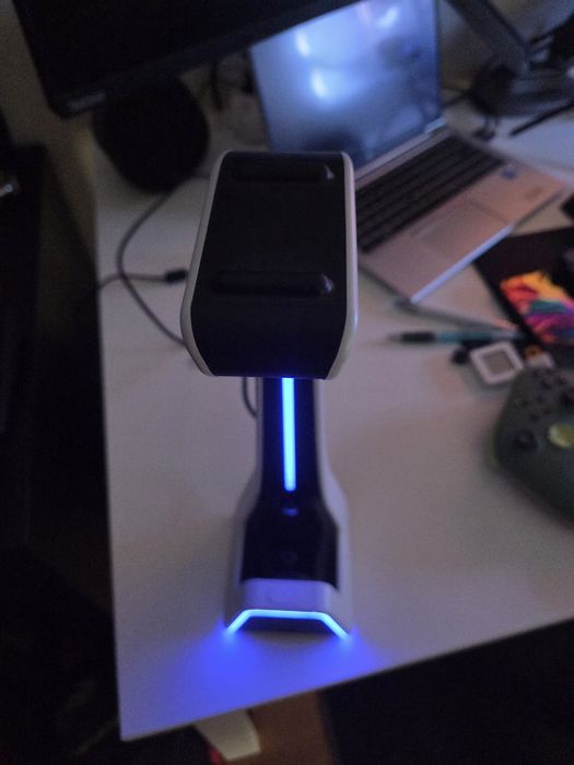 suporte auscultadores usb hub gamepad com carregamento magnetico