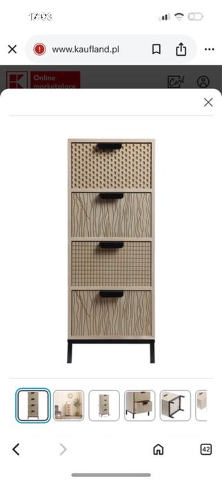 Komoda z szufladami regal z szufladami