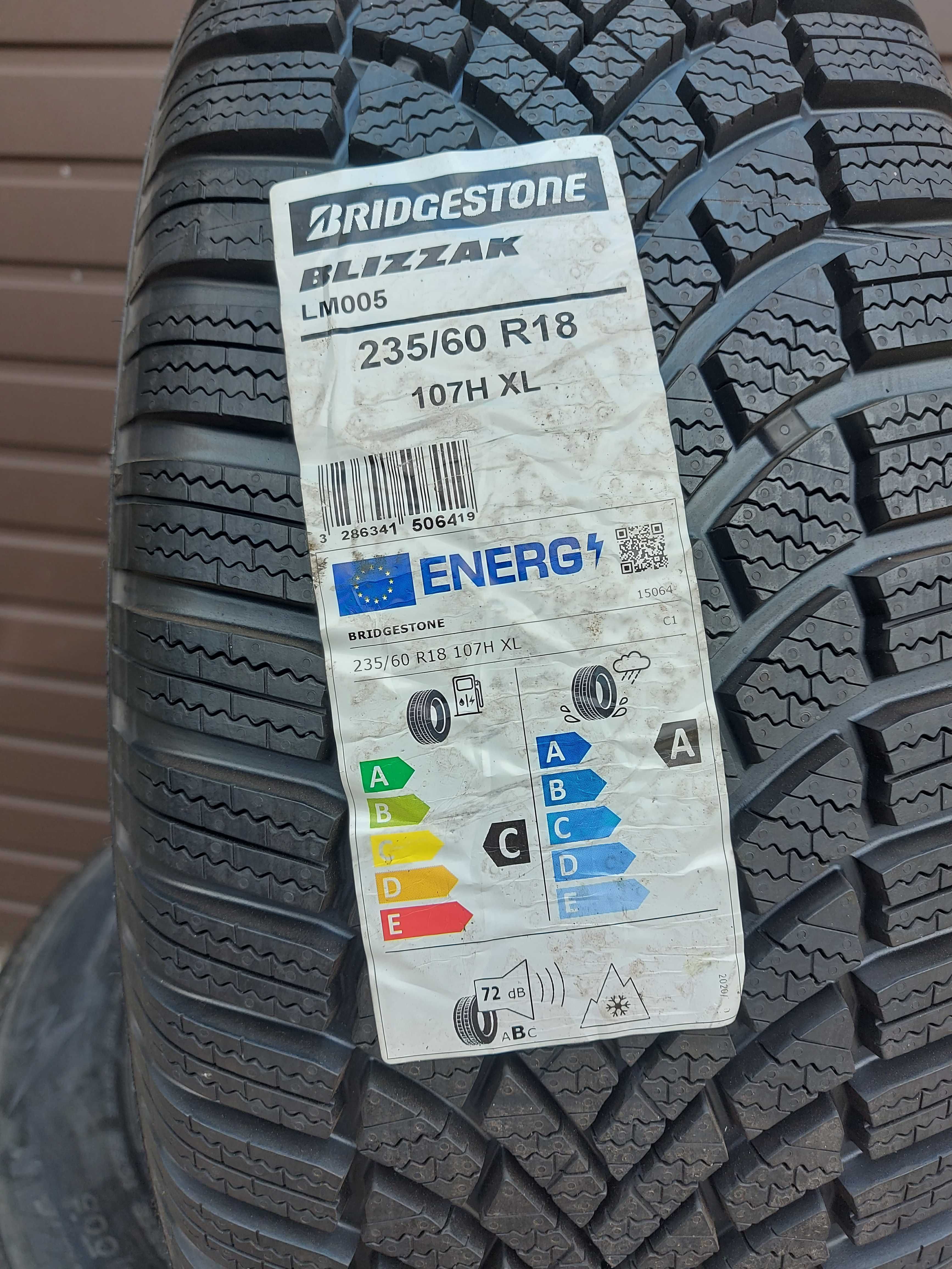 Opony 4x 235/60R18 107H XL Bridgestone Blizzak LM005 SUV 4x4 / Nowe