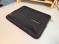 Czarno-zielony pokrowiec na laptopa Samsonite Airglow Sleeves 15.6"