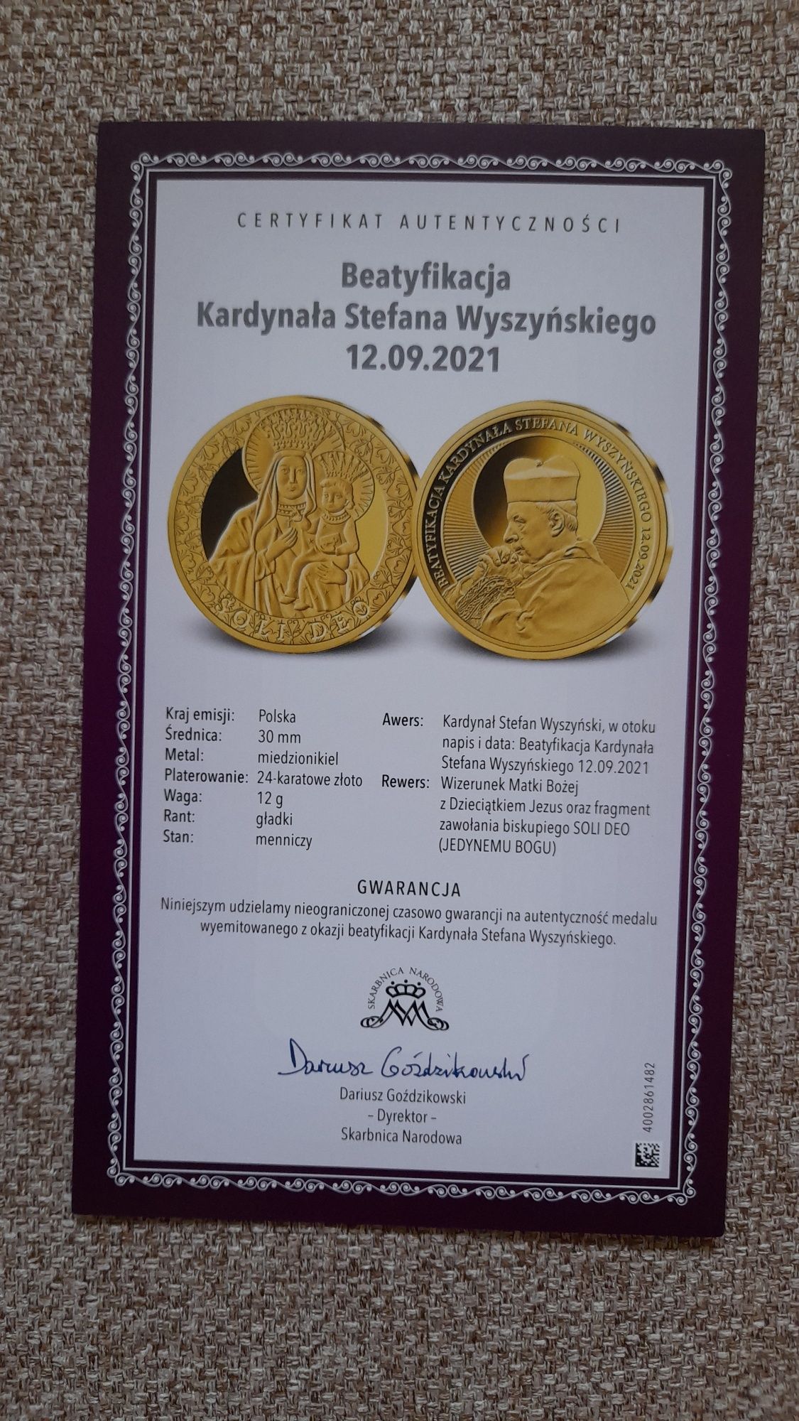 Beatyfikacja Kardynał Stefana Wyszyńskiego 12.09.2021 rok