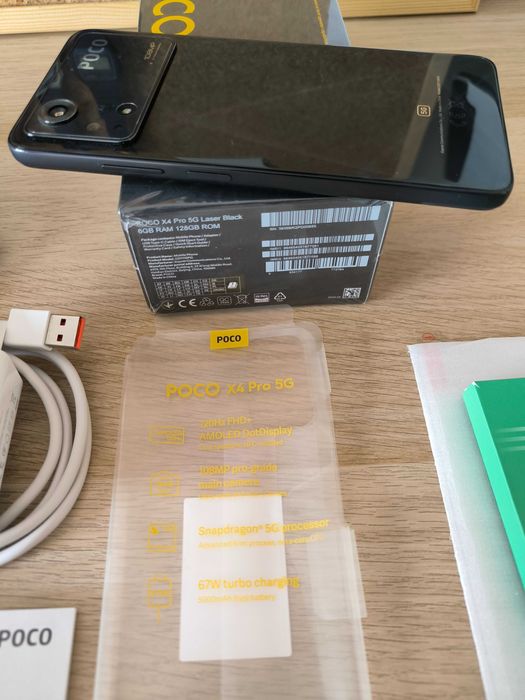 Poco X4 Pro 5G, 128GB, com extras, como novo