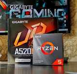 Ryzen 5 3600+ A520+16Gb HyperX Gigabyte Gaming s-AM4 игровой комплект