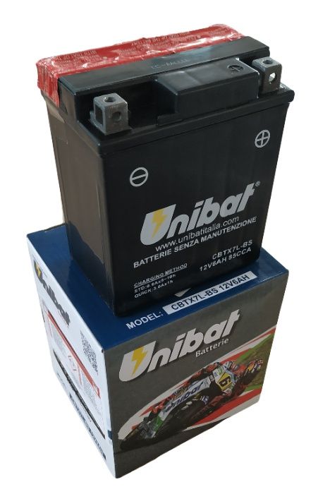 Akumulator Unibat AGM CBTX7L-BS YTX7L-BS ETX7L-BS 6Ah 85A 12V NOWY