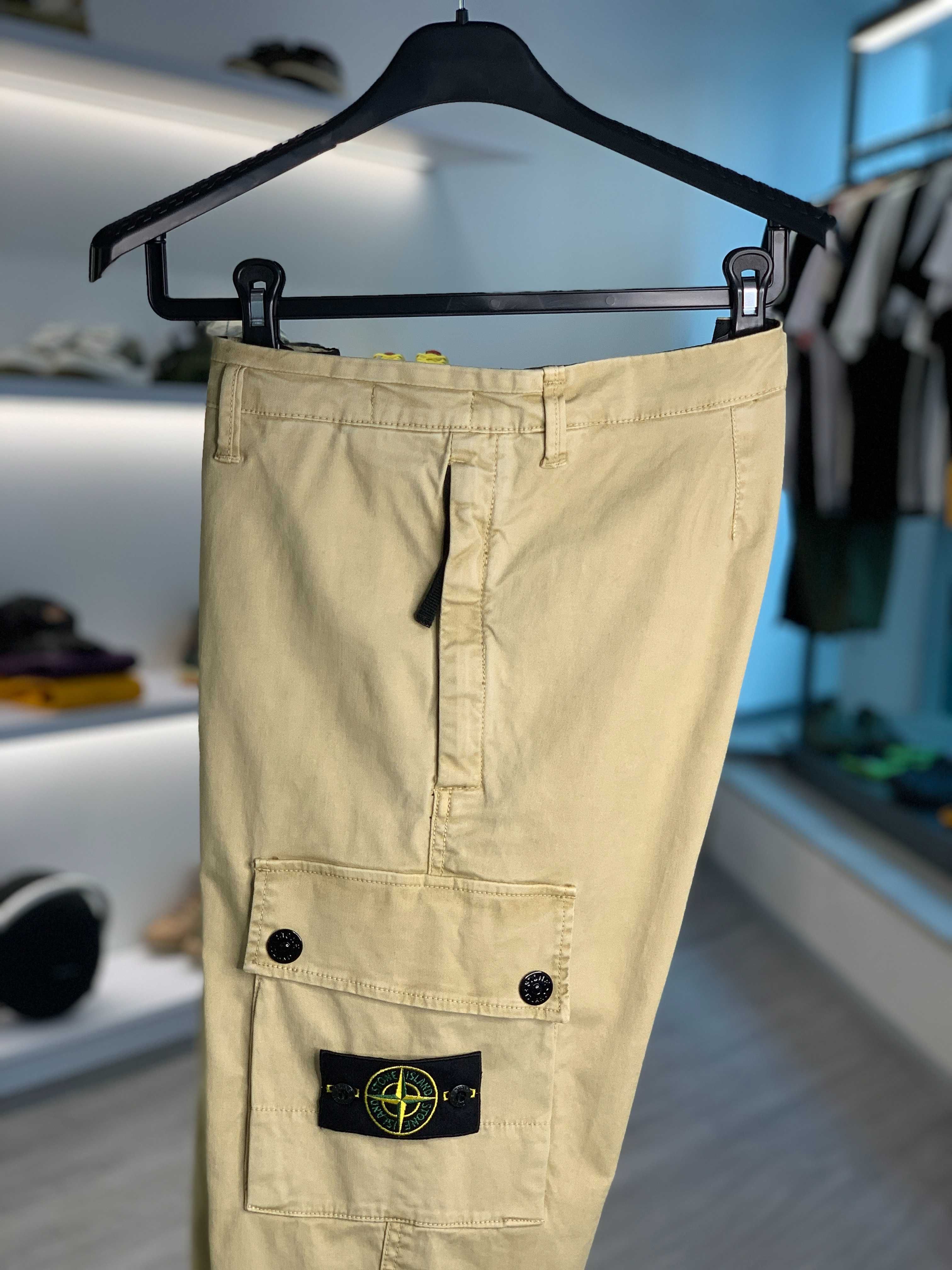 Штани STONE ISLAND 303L1 Old Cargo Trousers Beige SI0187-BG